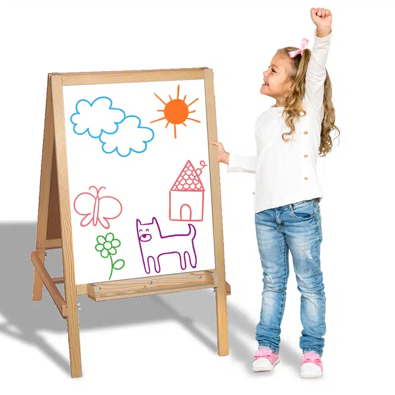 Yazı Tahtası Çocuk Siyah Beyaz çift taraflı kara tahta 2