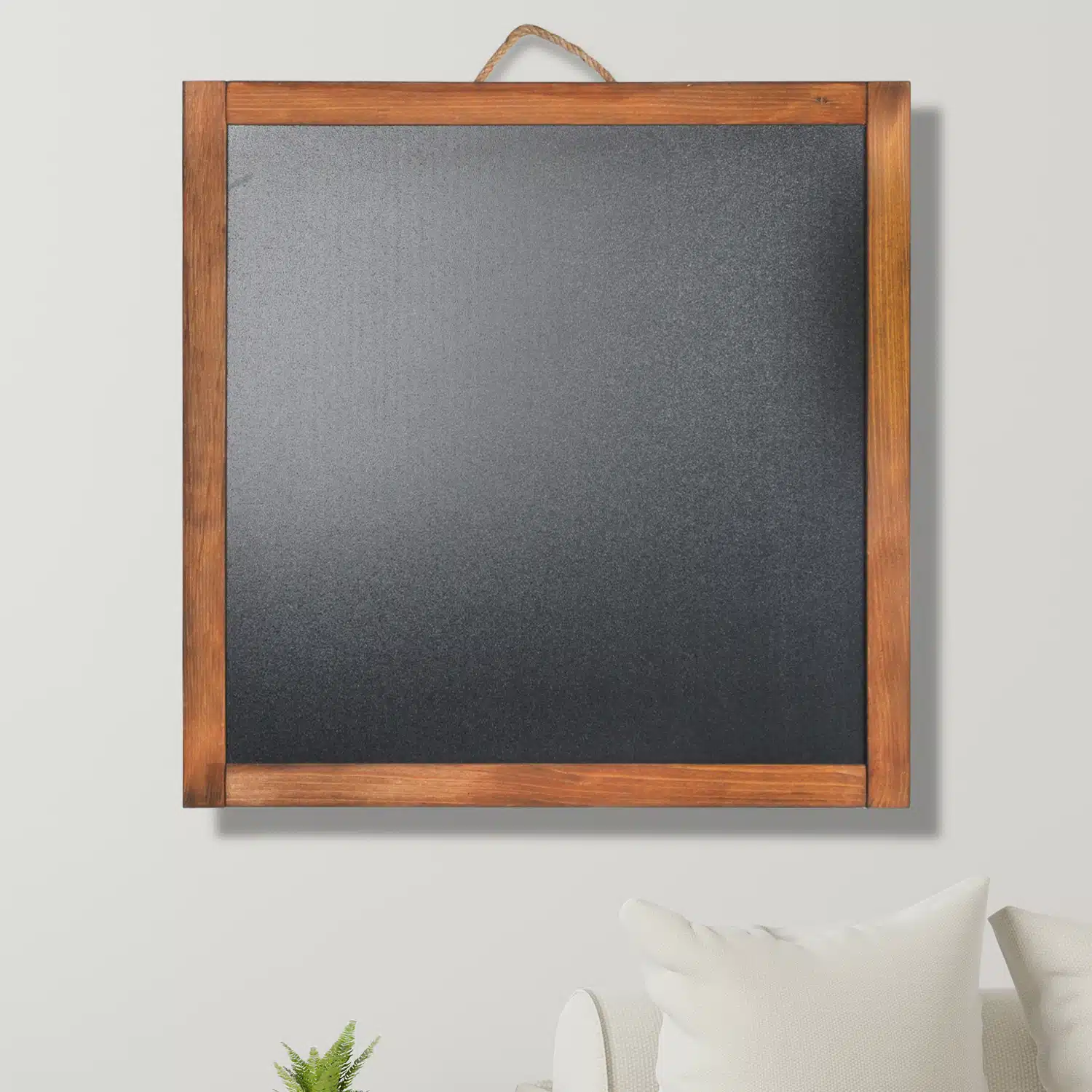 Kara Tahta 60x60 Dekoratif Yazı Tahtası Kahverengi - ÇANAKCI AHŞAP - Görsel 2