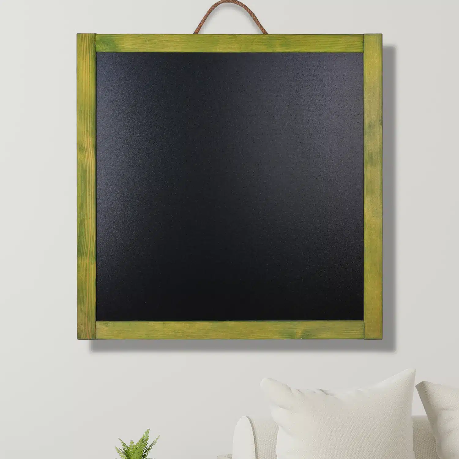 Kara Tahta 60x60 Dekoratif Yazı Tahtası Yeşil  - ÇANAKCI AHŞAP - Görsel 2