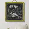 Kara Tahta 60x60 Dekoratif Yazı Tahtası Yeşil  - ÇANAKCI AHŞAP